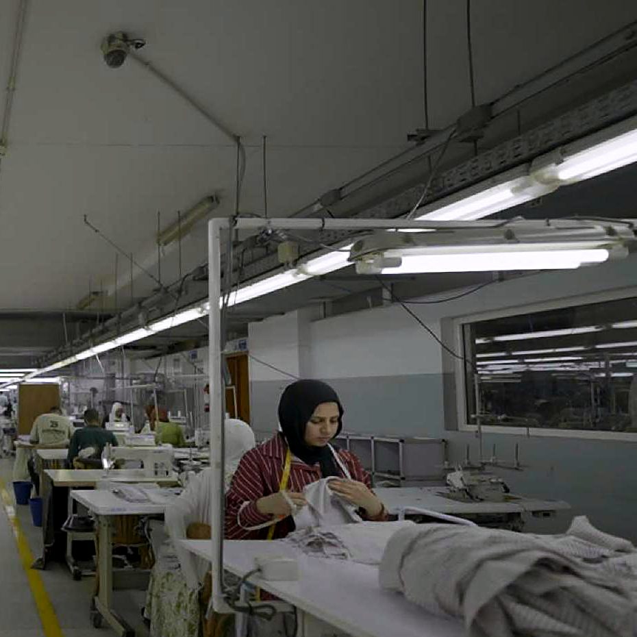 A sewing line