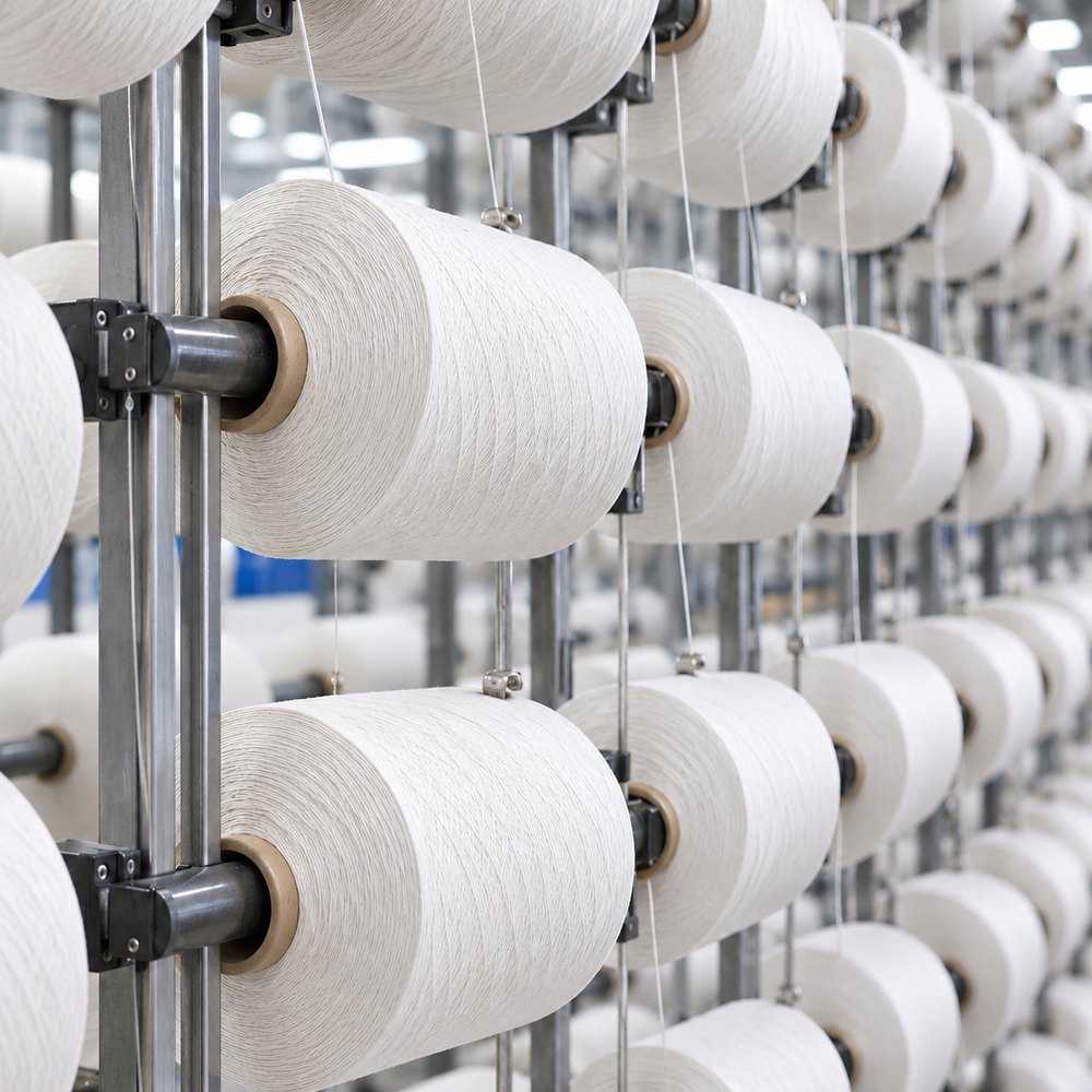Fine Egyptian cotton yarn on cones