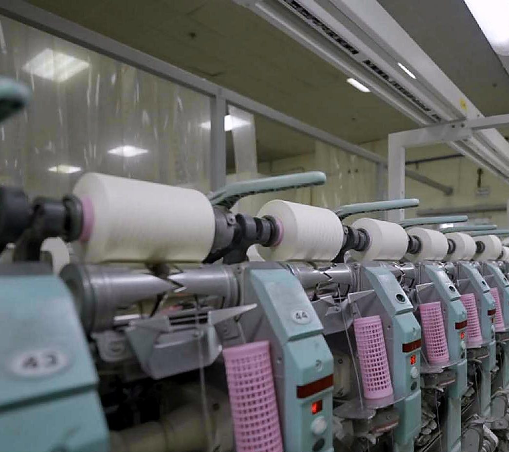 Yarn packages on the winding machines